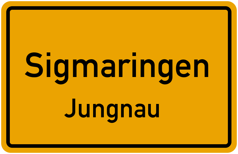 Ortsschild Sigmaringen