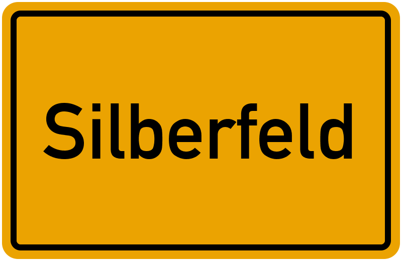 Ortsschild Silberfeld