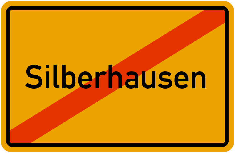 Ortsschild Silberhausen