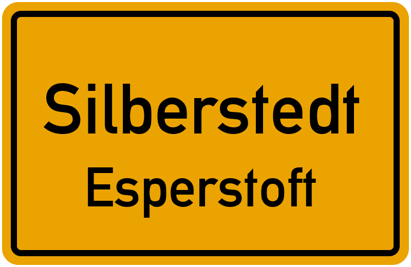 Ortsschild Silberstedt