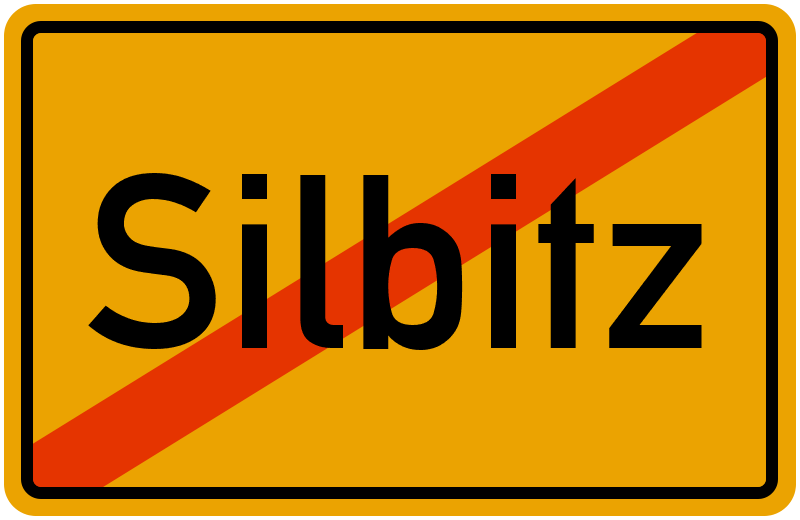 Ortsschild Silbitz