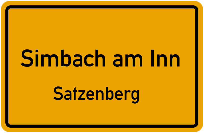 Ortsschild Simbach am Inn