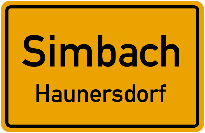Ortsschild Simbach