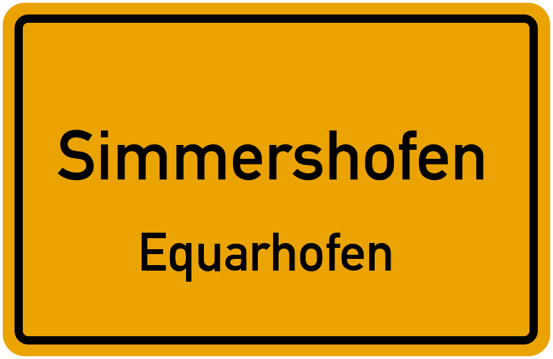 Ortsschild Simmershofen