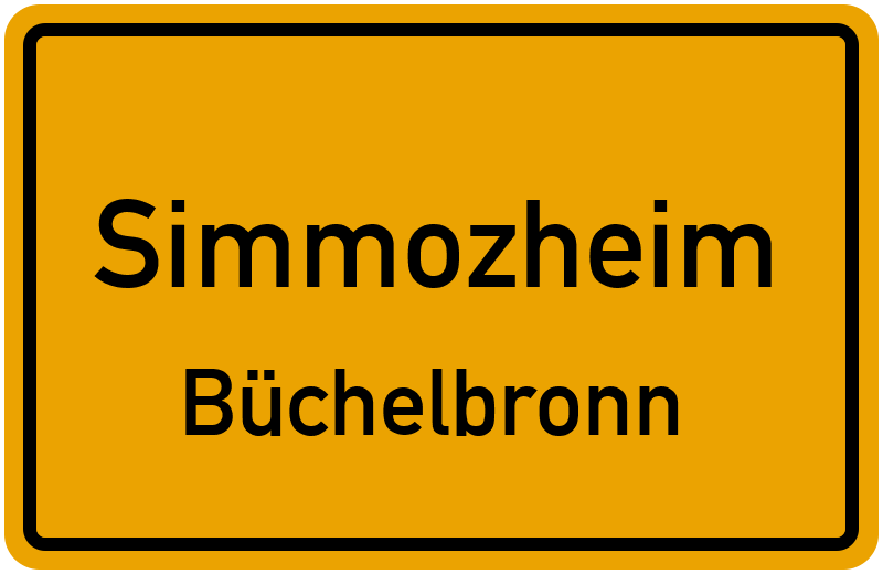 Ortsschild Simmozheim