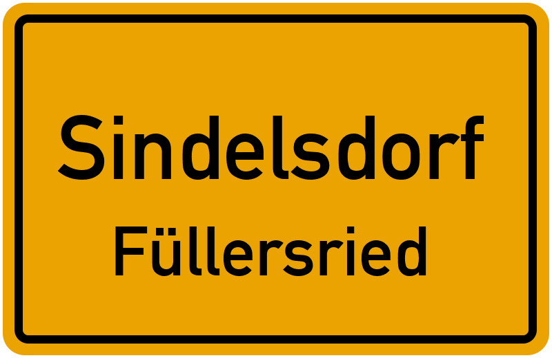 Ortsschild Sindelsdorf