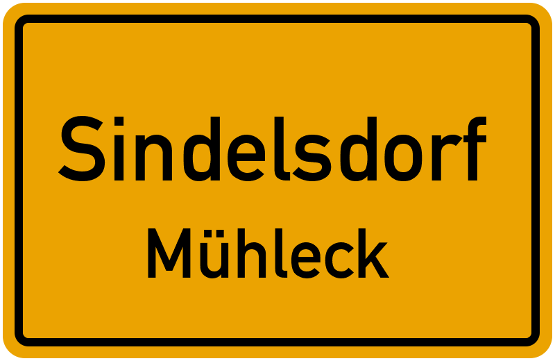 Ortsschild Sindelsdorf