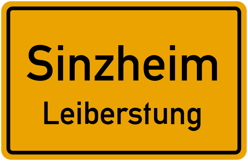 Ortsschild Sinzheim