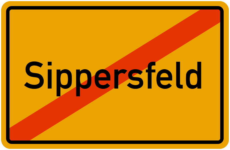 Ortsschild Sippersfeld