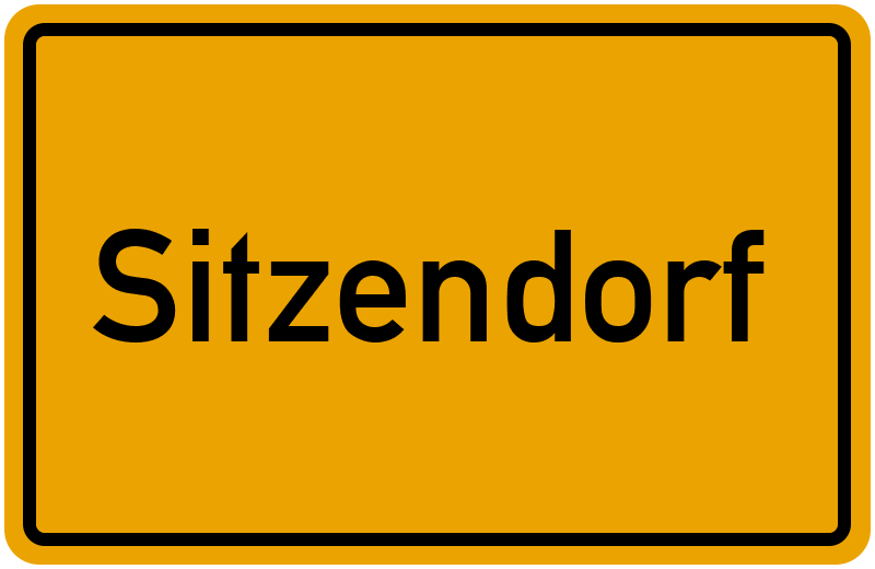 Ortsschild Sitzendorf