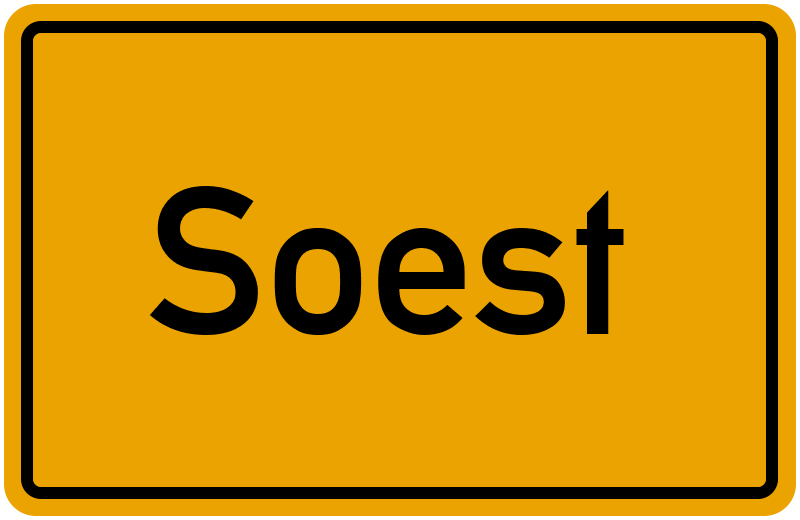 Ortsschild Soest