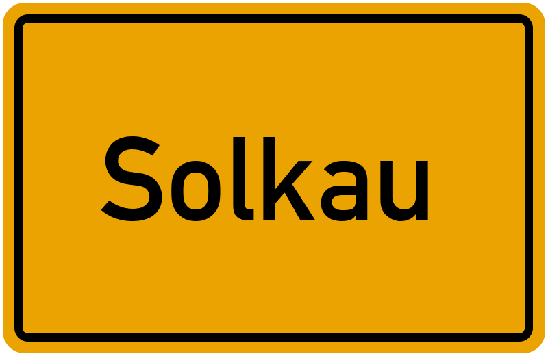 Ortsschild Solkau