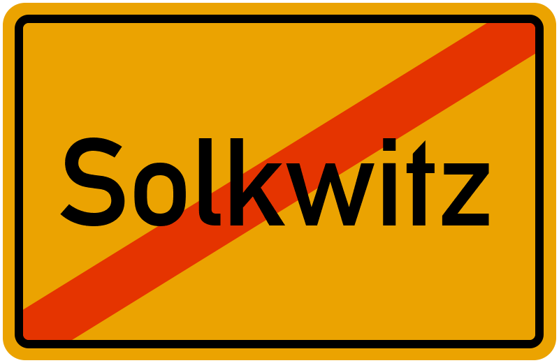 Ortsschild Solkwitz