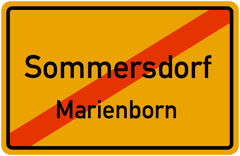 Ortsschild Sommersdorf