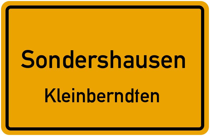 Ortsschild Sondershausen
