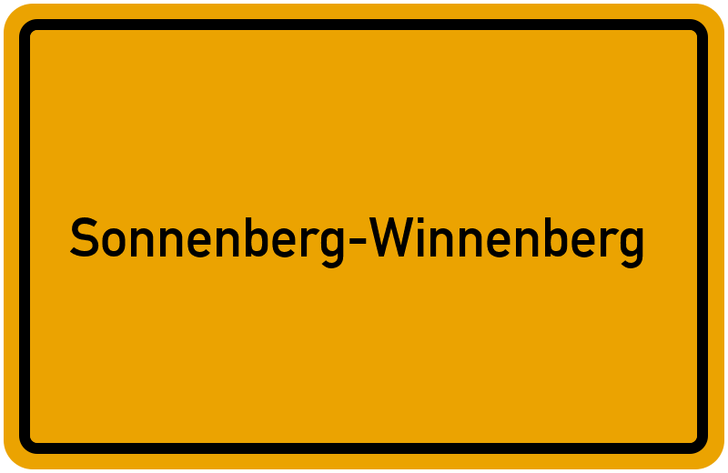 Ortsschild Sonnenberg-Winnenberg