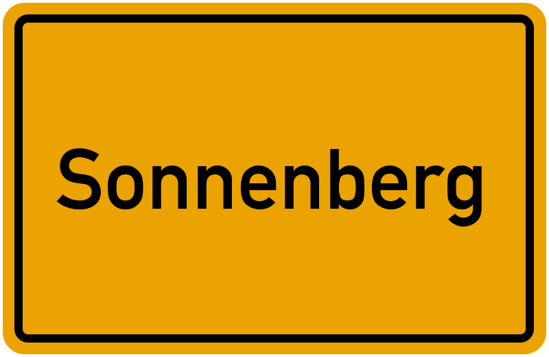 Ortsschild Sonnenberg