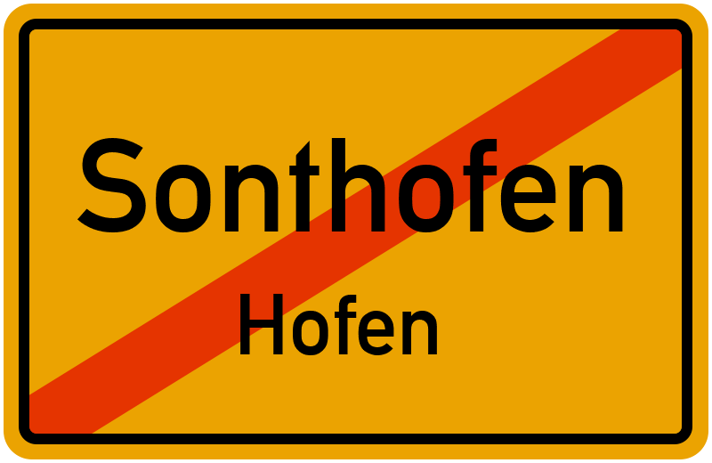 Ortsschild Sonthofen