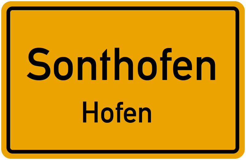 Ortsschild Sonthofen