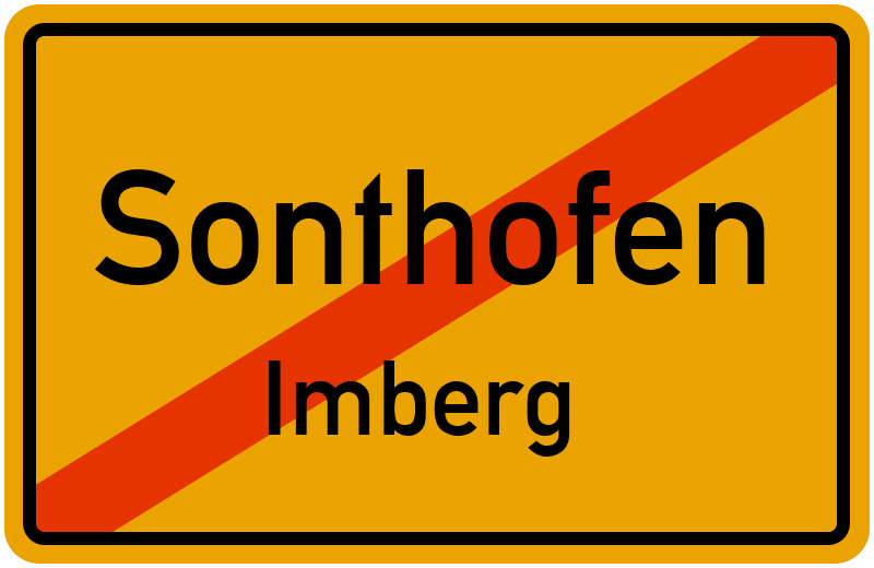 Ortsschild Sonthofen