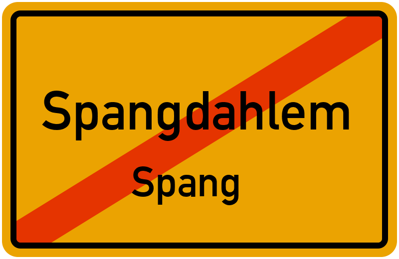 Ortsschild Spangdahlem
