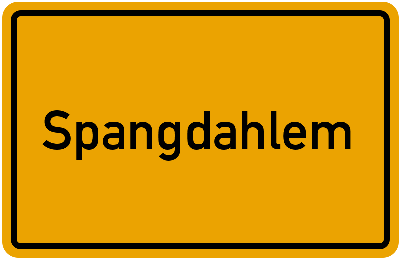 Ortsschild Spangdahlem