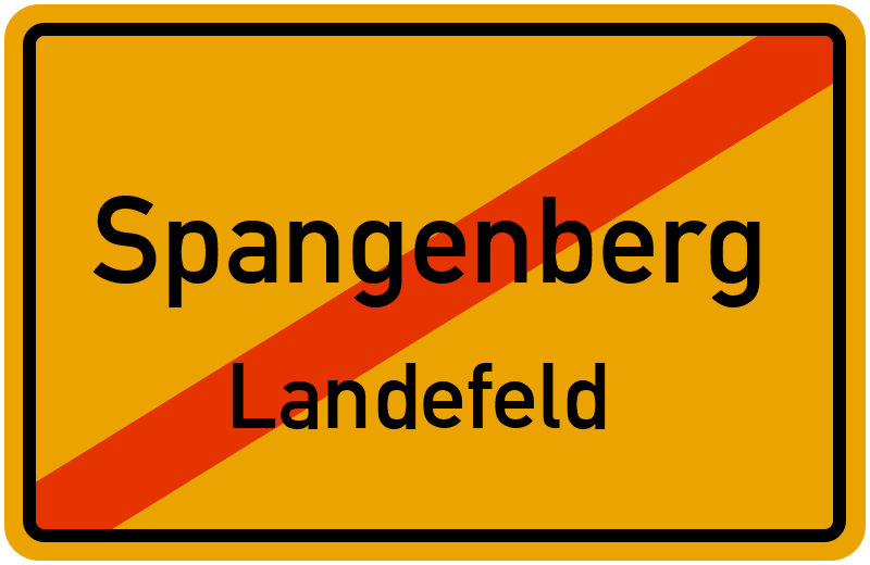 Ortsschild Spangenberg