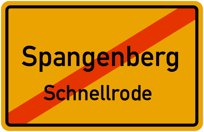 Ortsschild Spangenberg