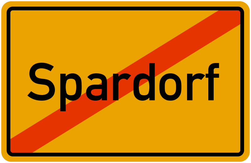 Ortsschild Spardorf
