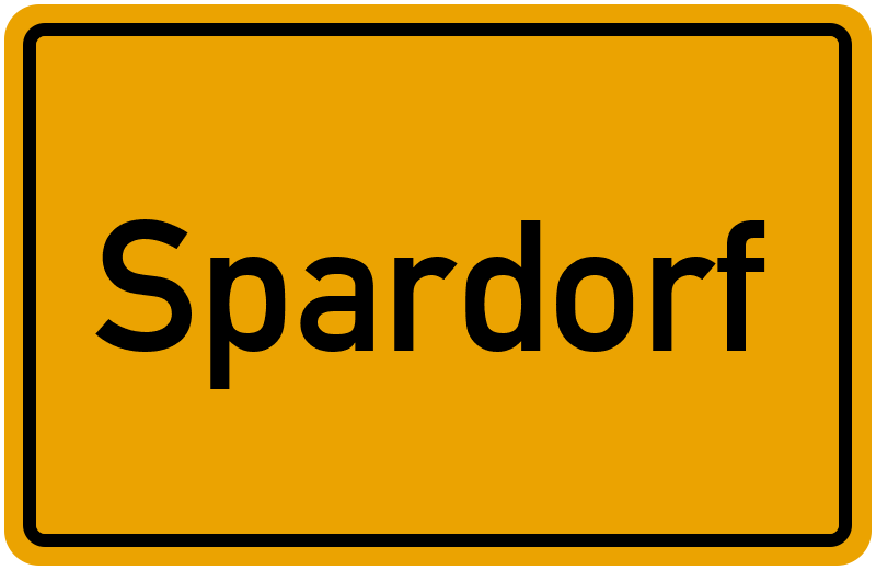Ortsschild Spardorf