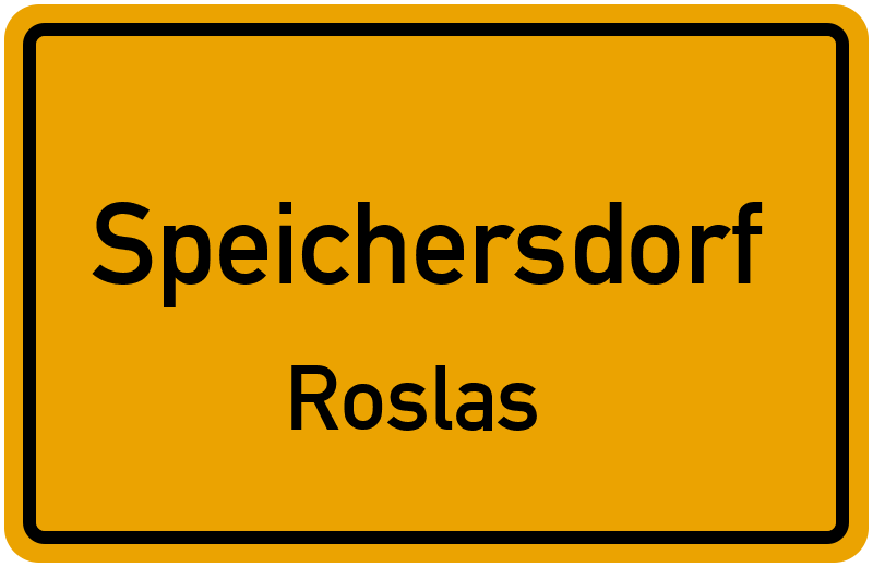 Ortsschild Speichersdorf