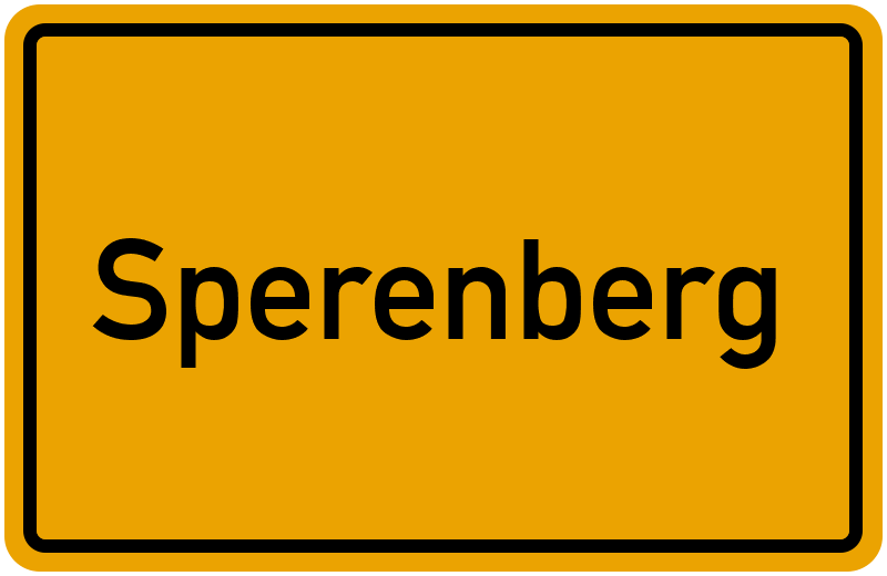 Ortsschild Sperenberg