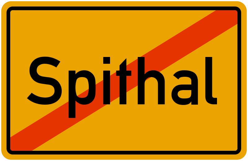 Ortsschild Spithal