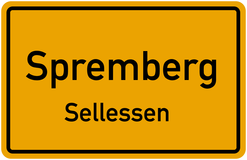 Ortsschild Spremberg