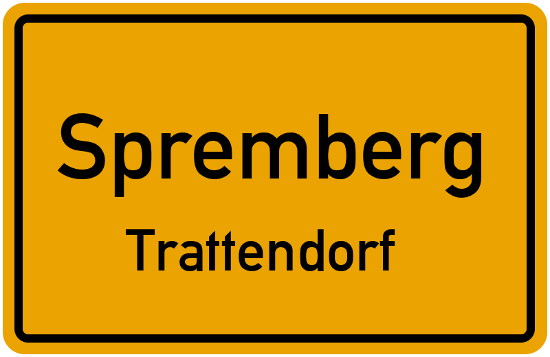 Ortsschild Spremberg