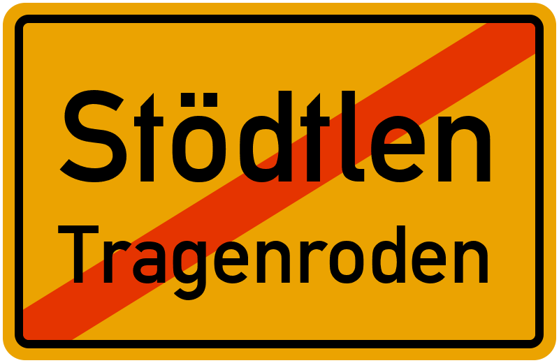 Ortsschild Stödtlen