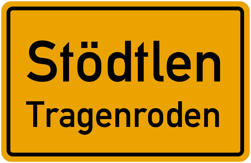 Ortsschild Stödtlen