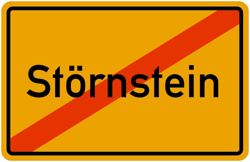 Ortsschild Störnstein
