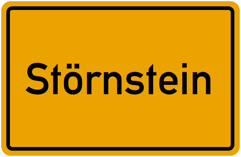 Ortsschild Störnstein