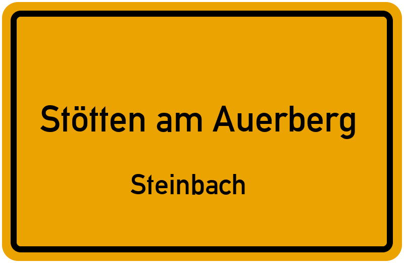 Ortsschild Stötten am Auerberg