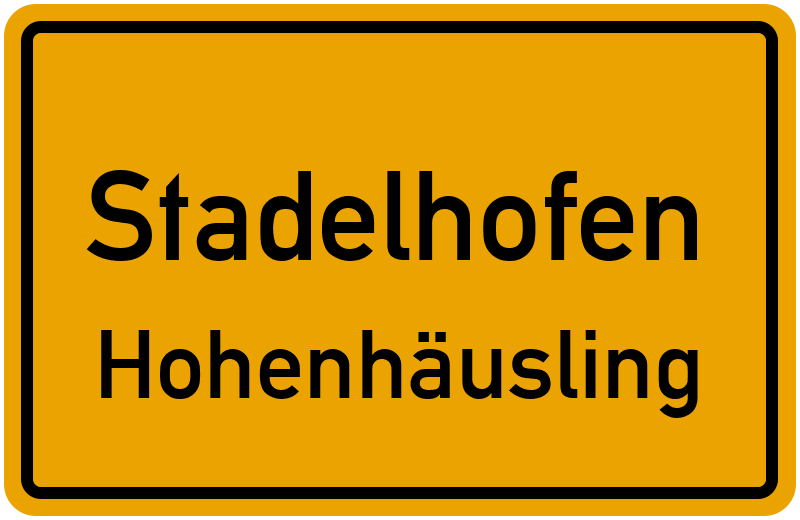 Ortsschild Stadelhofen