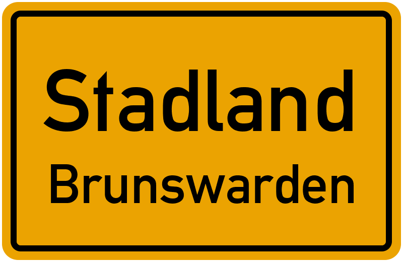 Ortsschild Stadland