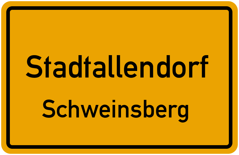 Ortsschild Stadtallendorf