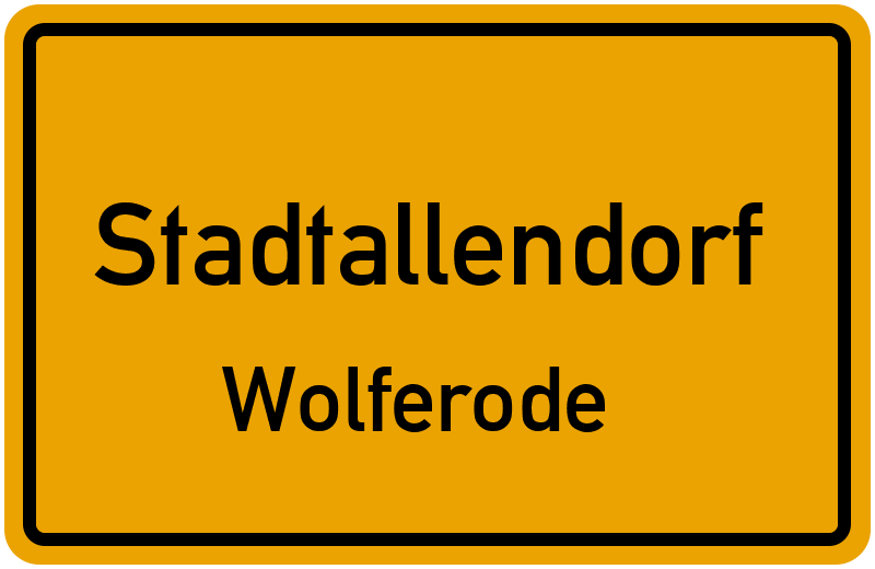 Ortsschild Stadtallendorf