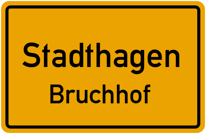 Ortsschild Stadthagen