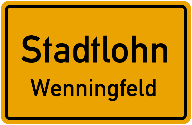 Ortsschild Stadtlohn