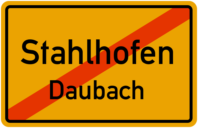 Ortsschild Stahlhofen