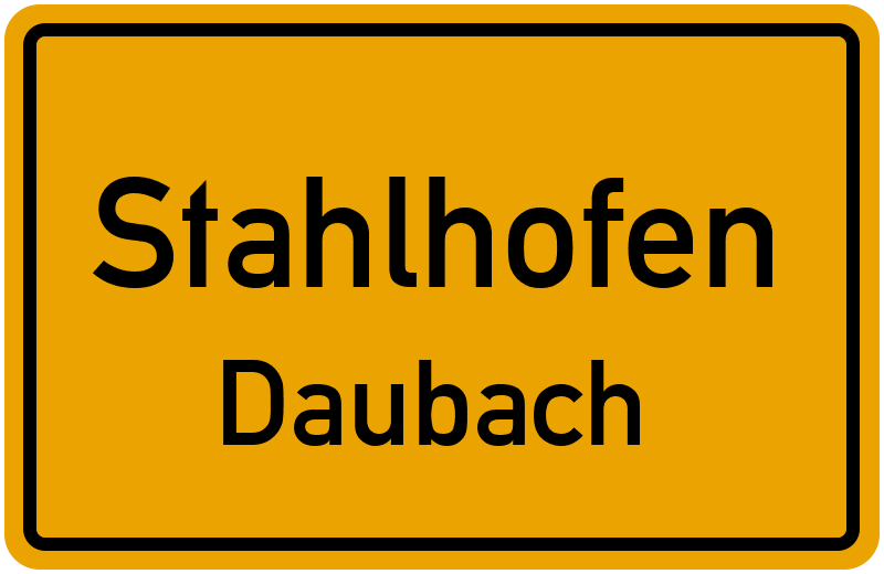 Ortsschild Stahlhofen
