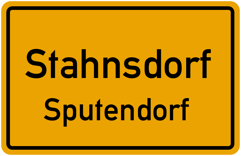 Ortsschild Stahnsdorf