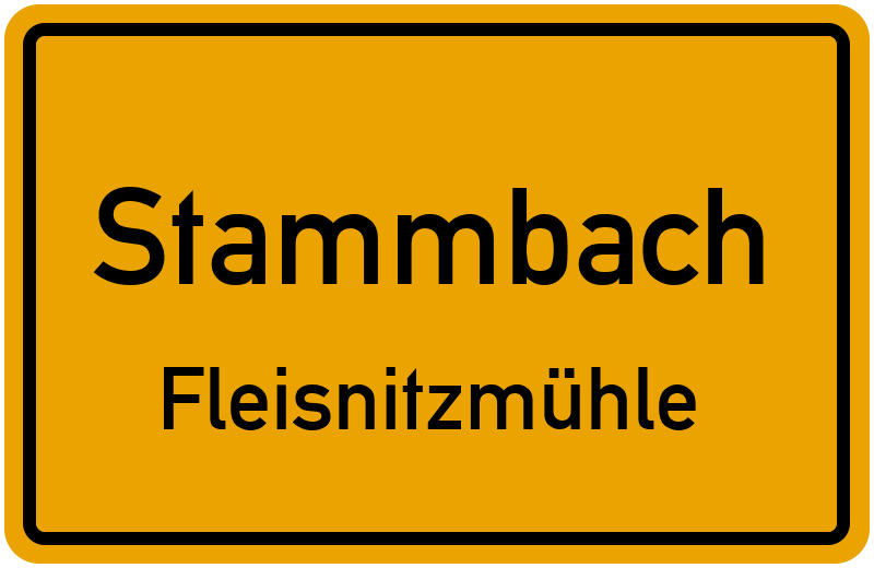 Ortsschild Stammbach